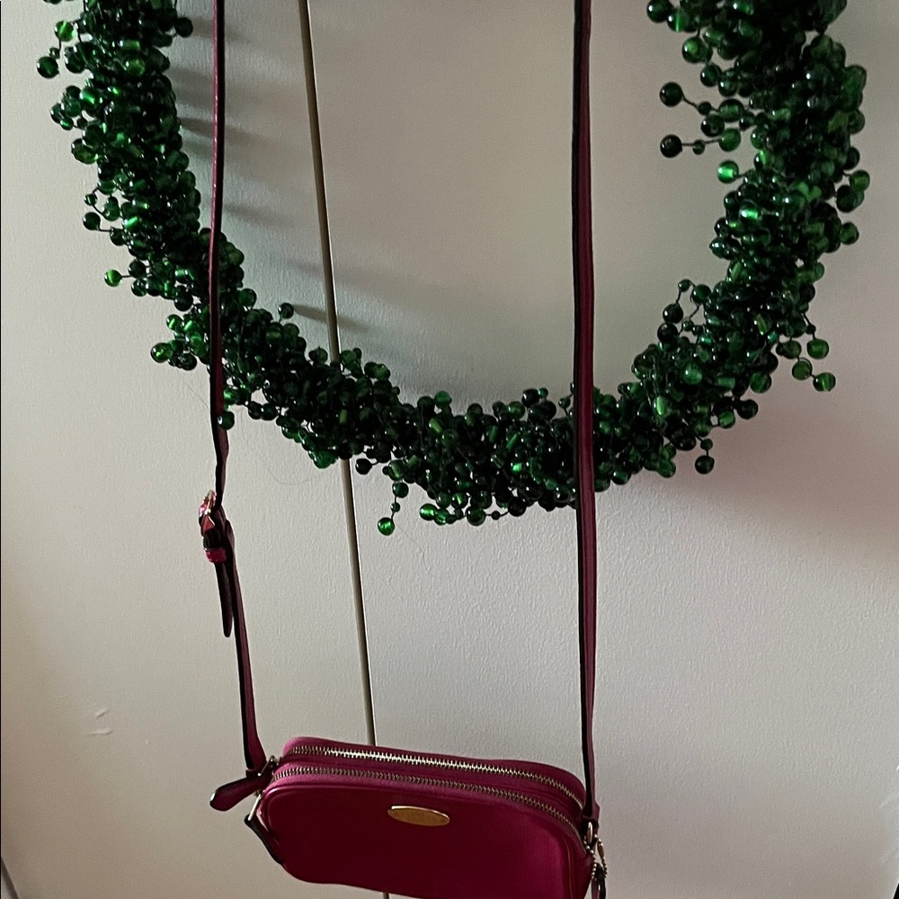 Coach Fuchsia Leather Crossbody Bag - Picture 2 of 4